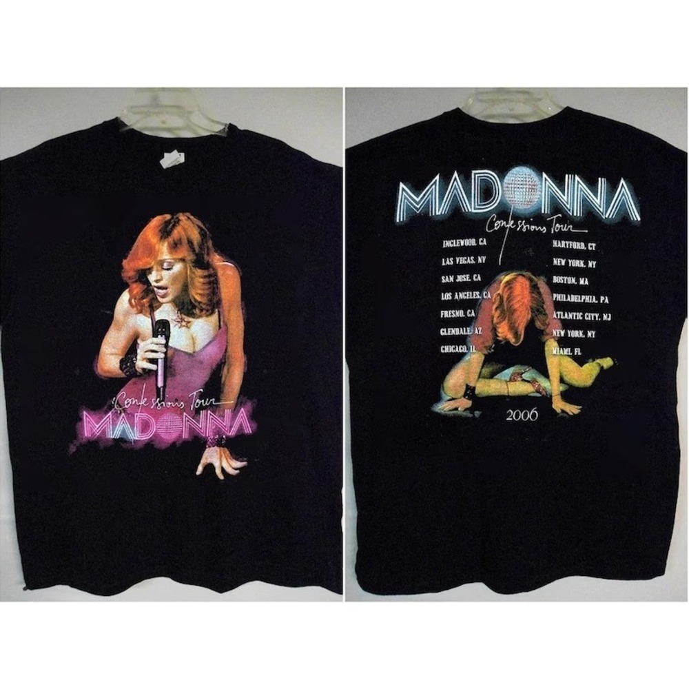 Madonna Tour Tshirt Madonna Tour Shirt Madonna Tshirt 2 Sided